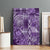 Africa Floral mix Maasai Shuka Canvas Wall Art Purple Moitf LT9 - Wonder Print Shop