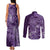 Africa Floral mix Maasai Shuka Couples Matching Tank Maxi Dress and Long Sleeve Button Shirt Purple Moitf LT9 - Wonder Print Shop