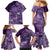 Africa Floral mix Maasai Shuka Family Matching Mermaid Dress and Hawaiian Shirt Purple Moitf LT9 - Wonder Print Shop