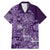 Africa Floral mix Maasai Shuka Family Matching Mermaid Dress and Hawaiian Shirt Purple Moitf LT9 - Wonder Print Shop