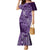 Africa Floral mix Maasai Shuka Family Matching Mermaid Dress and Hawaiian Shirt Purple Moitf LT9 - Wonder Print Shop