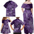 Africa Floral mix Maasai Shuka Family Matching Off Shoulder Maxi Dress and Hawaiian Shirt Purple Moitf LT9 - Wonder Print Shop