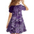 Africa Floral mix Maasai Shuka Family Matching Off Shoulder Short Dress and Hawaiian Shirt Purple Moitf LT9 - Wonder Print Shop