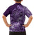 Africa Floral mix Maasai Shuka Family Matching Puletasi and Hawaiian Shirt Purple Moitf - Wonder Print Shop