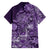 Africa Floral mix Maasai Shuka Family Matching Puletasi and Hawaiian Shirt Purple Moitf - Wonder Print Shop