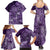 Africa Floral mix Maasai Shuka Family Matching Summer Maxi Dress and Hawaiian Shirt Purple Moitf - Wonder Print Shop