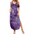 Africa Floral mix Maasai Shuka Family Matching Summer Maxi Dress and Hawaiian Shirt Purple Moitf - Wonder Print Shop