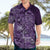 Africa Floral mix Maasai Shuka Hawaiian Shirt Purple Moitf - Wonder Print Shop