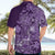 Africa Floral mix Maasai Shuka Hawaiian Shirt Purple Moitf - Wonder Print Shop