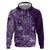 Africa Floral mix Maasai Shuka Hoodie Purple Moitf - Wonder Print Shop