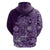 Africa Floral mix Maasai Shuka Hoodie Purple Moitf - Wonder Print Shop