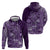 Africa Floral mix Maasai Shuka Hoodie Purple Moitf - Wonder Print Shop