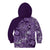 Africa Floral mix Maasai Shuka Kid Hoodie Purple Moitf - Wonder Print Shop