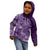 Africa Floral mix Maasai Shuka Kid Hoodie Purple Moitf - Wonder Print Shop