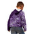 Africa Floral mix Maasai Shuka Kid Hoodie Purple Moitf - Wonder Print Shop