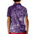 Africa Floral mix Maasai Shuka Kid Polo Shirt Purple Moitf - Wonder Print Shop