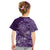 Africa Floral mix Maasai Shuka Kid T Shirt Purple Moitf - Wonder Print Shop