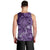 Africa Floral mix Maasai Shuka Men Tank Top Purple Moitf - Wonder Print Shop