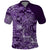 Africa Floral mix Maasai Shuka Polo Shirt Purple Moitf - Wonder Print Shop