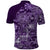 Africa Floral mix Maasai Shuka Polo Shirt Purple Moitf - Wonder Print Shop