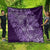 Africa Floral mix Maasai Shuka Quilt Purple Moitf