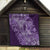 Africa Floral mix Maasai Shuka Quilt Purple Moitf