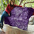 Africa Floral mix Maasai Shuka Quilt Purple Moitf