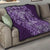 Africa Floral mix Maasai Shuka Quilt Purple Moitf