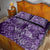 Africa Floral mix Maasai Shuka Quilt Bed Set Purple Moitf - Wonder Print Shop