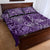 Africa Floral mix Maasai Shuka Quilt Bed Set Purple Moitf - Wonder Print Shop