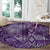 Africa Floral mix Maasai Shuka Round Carpet Purple Moitf