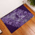 Africa Floral mix Maasai Shuka Rubber Doormat Purple Moitf - Wonder Print Shop