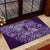 Africa Floral mix Maasai Shuka Rubber Doormat Purple Moitf - Wonder Print Shop