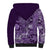 Africa Floral mix Maasai Shuka Sherpa Hoodie Purple Moitf - Wonder Print Shop