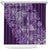 Africa Floral mix Maasai Shuka Shower Curtain Purple Moitf