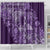 Africa Floral mix Maasai Shuka Shower Curtain Purple Moitf