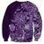 Africa Floral mix Maasai Shuka Sweatshirt Purple Moitf - Wonder Print Shop