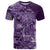 Africa Floral mix Maasai Shuka T Shirt Purple Moitf - Wonder Print Shop