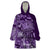 Africa Floral mix Maasai Shuka Wearable Blanket Hoodie Purple Moitf - Wonder Print Shop