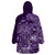 Africa Floral mix Maasai Shuka Wearable Blanket Hoodie Purple Moitf - Wonder Print Shop