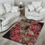 Africa Floral mix Maasai Shuka Area Rug Red Moitf LT9 - Wonder Print Shop