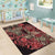 Africa Floral mix Maasai Shuka Area Rug Red Moitf LT9 - Wonder Print Shop