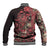 Africa Floral mix Maasai Shuka Baseball Jacket Red Moitf LT9 - Wonder Print Shop