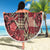 Africa Floral mix Maasai Shuka Beach Blanket Red Moitf LT9 - Wonder Print Shop