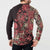 Africa Floral mix Maasai Shuka Button Sweatshirt Red Moitf LT9 - Wonder Print Shop