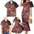 Africa Floral mix Maasai Shuka Family Matching Mermaid Dress and Hawaiian Shirt Red Moitf LT9 - Wonder Print Shop