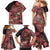 Africa Floral mix Maasai Shuka Family Matching Mermaid Dress and Hawaiian Shirt Red Moitf LT9 - Wonder Print Shop