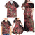 Africa Floral mix Maasai Shuka Family Matching Off Shoulder Maxi Dress and Hawaiian Shirt Red Moitf LT9 - Wonder Print Shop