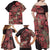 Africa Floral mix Maasai Shuka Family Matching Off Shoulder Maxi Dress and Hawaiian Shirt Red Moitf LT9 - Wonder Print Shop