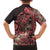 Africa Floral mix Maasai Shuka Family Matching Puletasi and Hawaiian Shirt Red Moitf - Wonder Print Shop